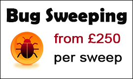 Bug Sweeping Cost in Canvey Island